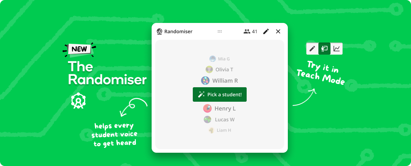 Introducing the Randomiser: A simple way to get every student thinking
