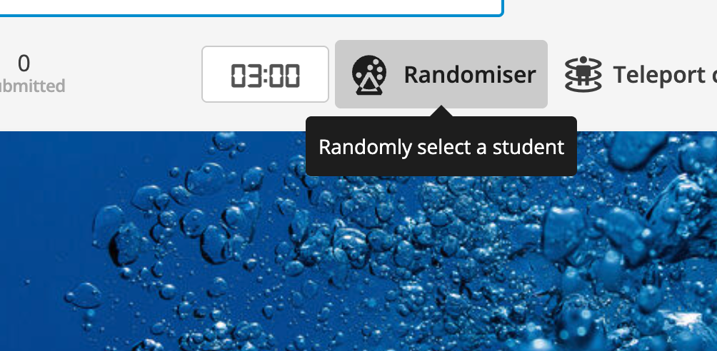 Introducing the Randomiser: A simple way to get every student thinking