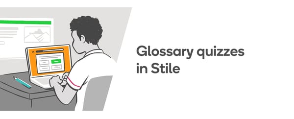 Glossary quizzes in Stile