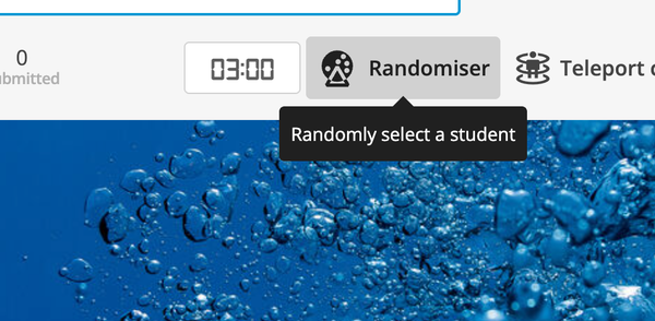 Introducing the Randomiser: A simple way to get every student thinking